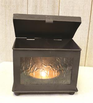 Keepsake Luminary Chest for Farmhouse Tea Light Candles