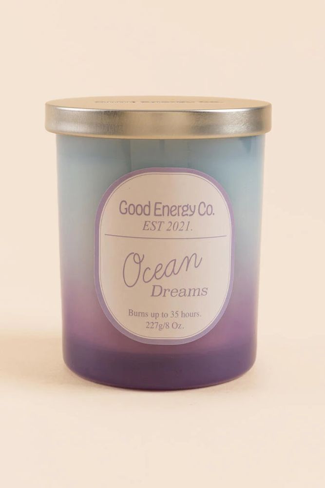 Good Energy Co Ocean Dream 8oz SOY Jar Candle