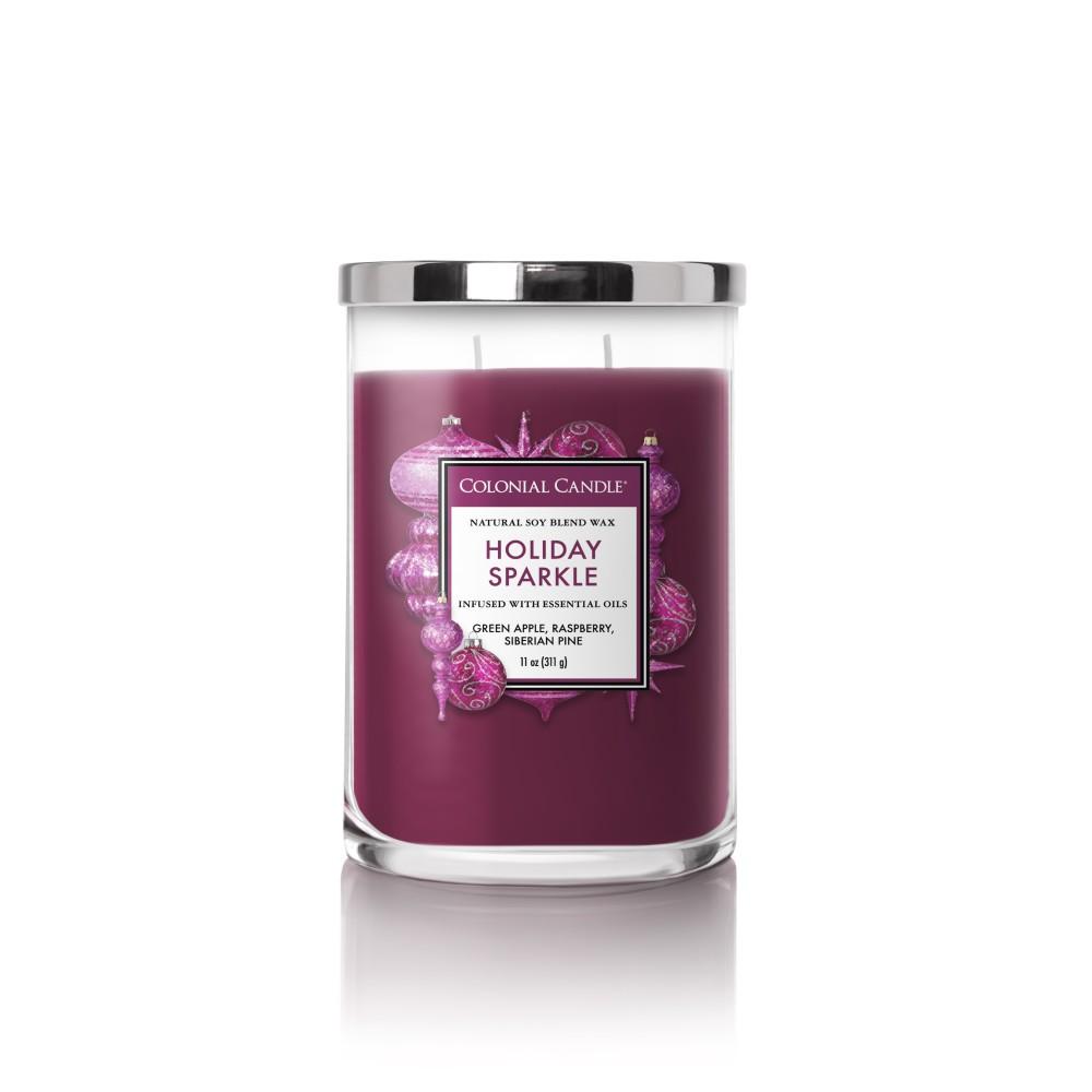 Holiday Sparkle 11oz 2 Wick Cylinder Candle