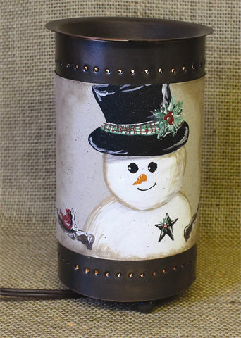 Snowman in Red Scarf Crumble Warmer
